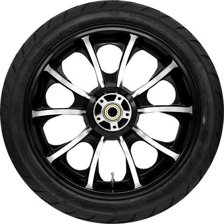 Largo Rear Wheel - Black Cut (18\") | Dunlop Tire (180/55B18) 2009 - 2024