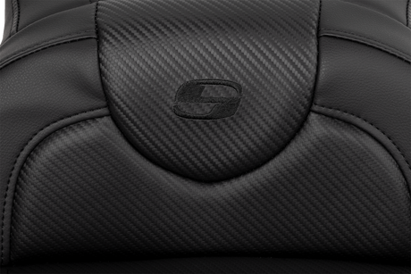 Roadsofa™ Extended Reach Seat - Carbon Fiber - Black Stitch - Backrest - FL \'08-\'23 2008 - 2023