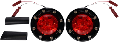 ProBEAM® Bullet Ringz™ LED Turn Signals - Black/Red 2014 - 2023