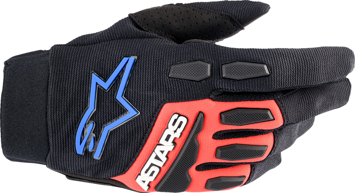 Full Bore XT Gloves - Black/Bright Red/Blue - 2XL