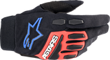 Full Bore XT Gloves - Black/Bright Red/Blue - Large