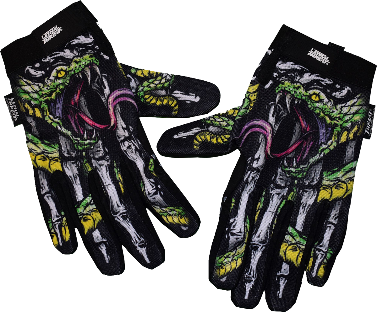 Snake Bite Gloves - Black - Medium