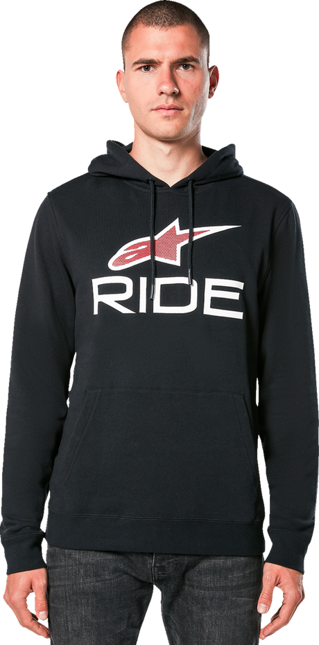 Ride 4.0 Hoodie - Black/Red/White - 2XL