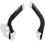 X-Grip Frame Guards - White/Black - Gas Gas | Husqvarna 2019 - 2023