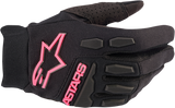 Women\'s Stella Full Bore Gloves - Black/Fluo Pink - XL