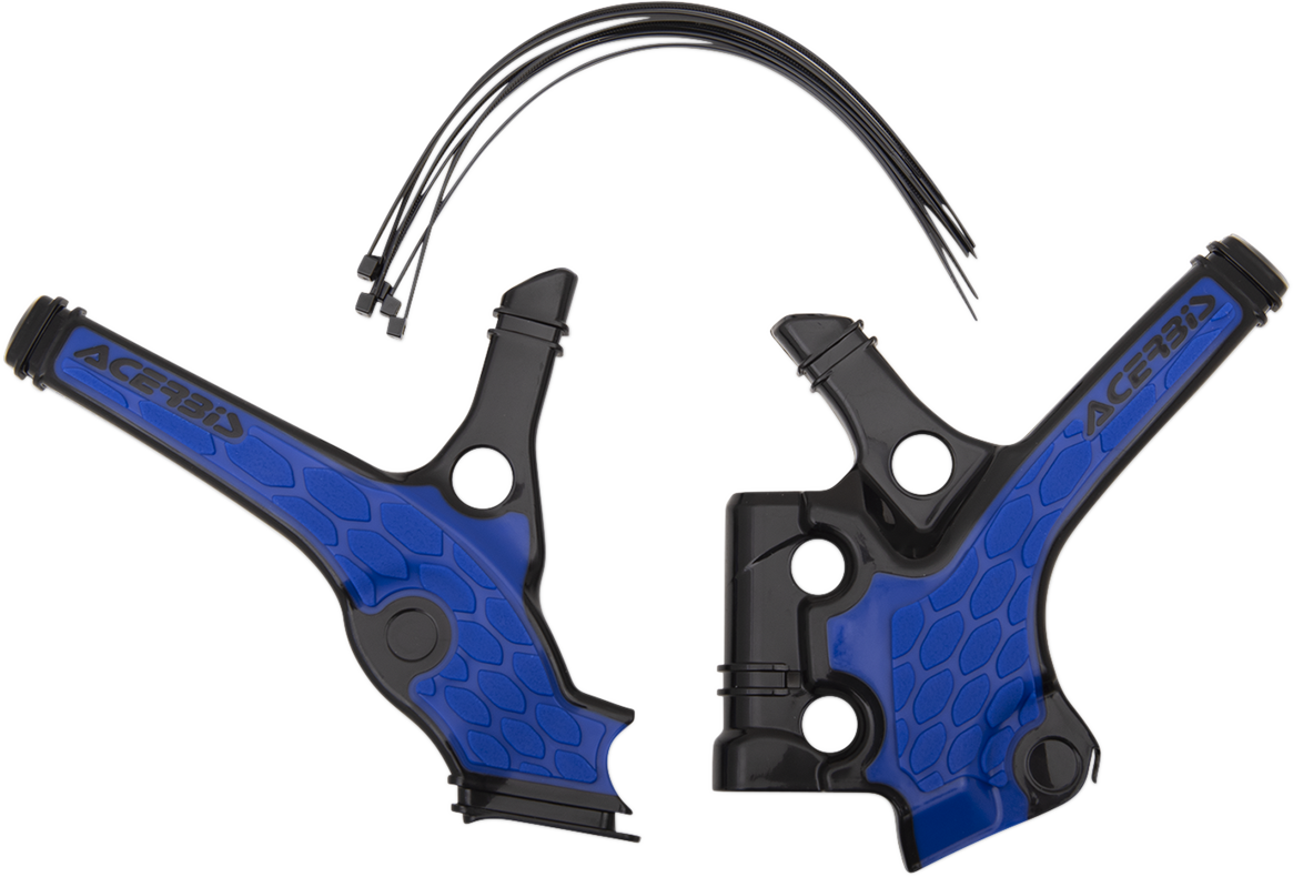 X-Grip Frame Guards - Black/Blue - YZ 85 2018 - 2021