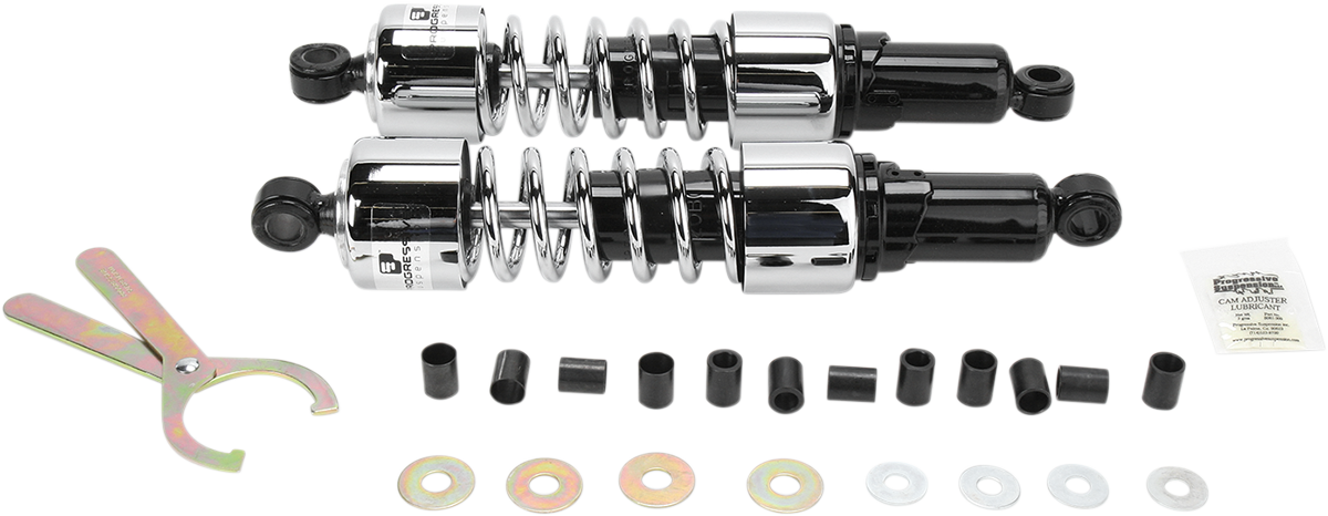 Shocks - 412 Cruiser Series - Chrome - 14.25\" - Standard 1970 - 1996