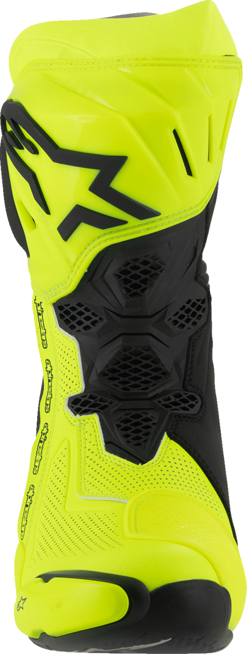 Supertech R Vented Boots - Fluorescent Yellow/Black - US 12.5 / EU 48