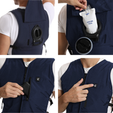 5V Touch Button Circulatory Cooling Vest - Blue