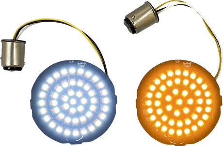 Amber/White LED Turn Signal Inserts 2000 - 2024