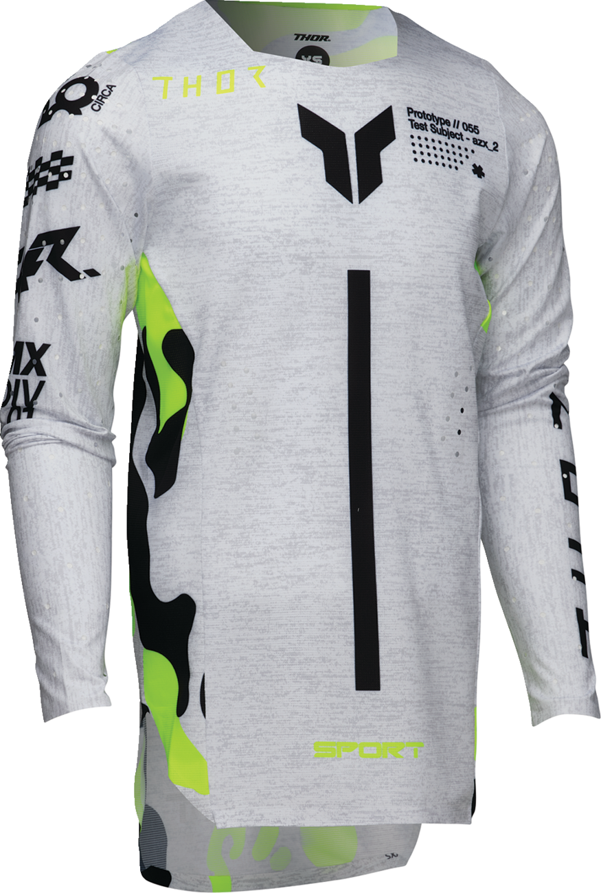 Youth SPORTMODE Riot Jersey - White/Acid - XL