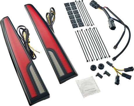 LED Taillight - Red Lens - Black - Tri Glide 2014 - 2023