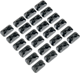 Double Backer Plates - Black - For 2-Ply - 24 Pack