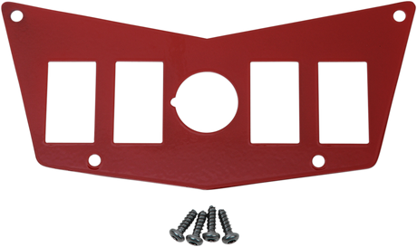 Dash Plate - 4 Switch - Red 2008 - 2018