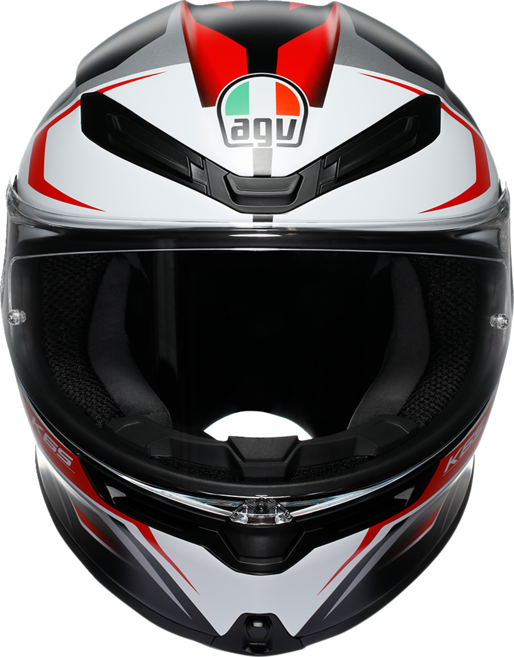 K6 S Helmet - Karve - Matte Black/White/Red - Large
