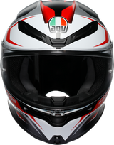 K6 S Helmet - Karve - Matte Black/White/Red - Large