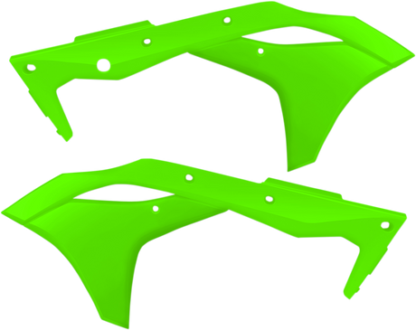 Radiator Shrouds - Fluorescent Green 2017 - 2018