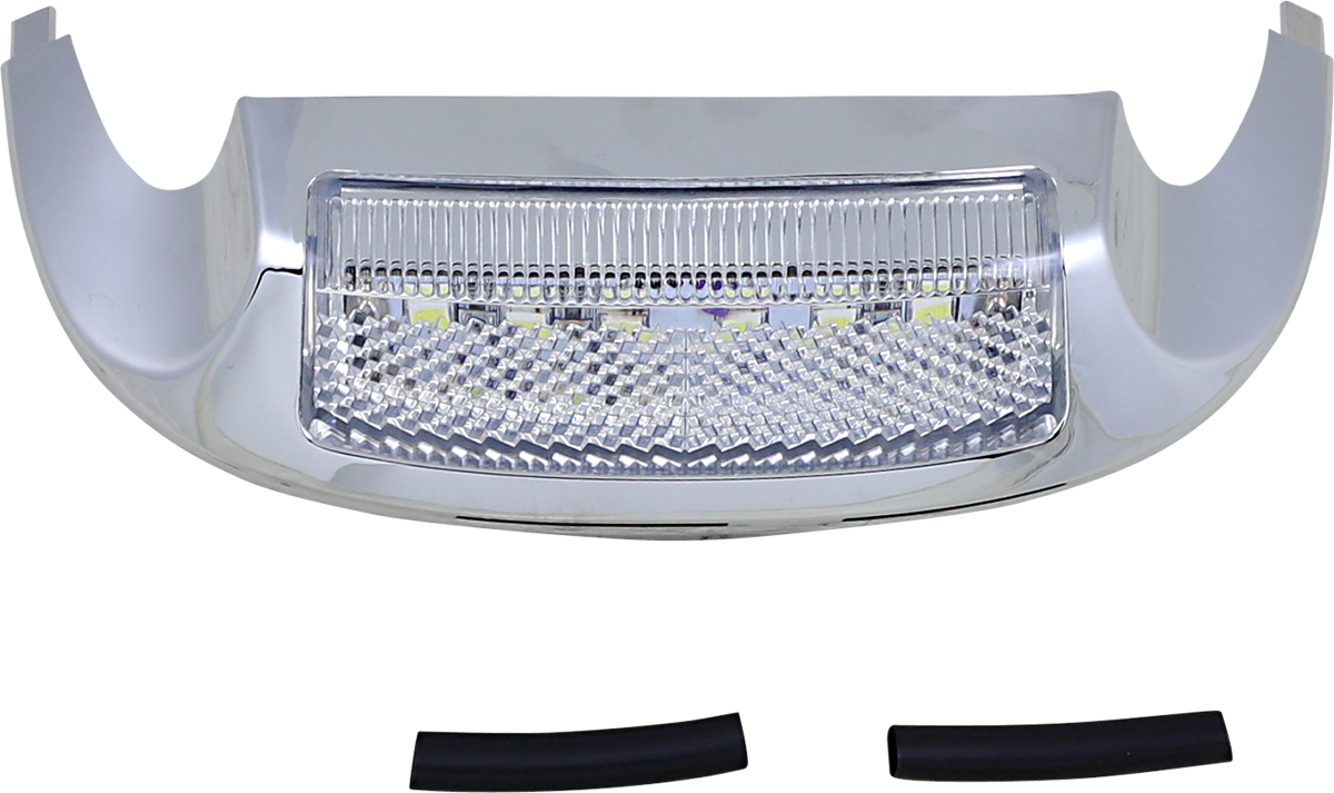 LED Front Fender Tip - White LED/Clear Lens - Chrome 2014 - 2024