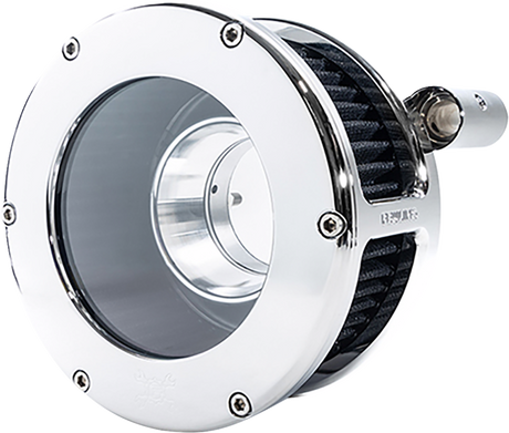 BA Air Cleaner Kit - Chrome/Clear with Black Filter - \'08-\'17 Dyna/Softail/Touring 2008 - 2017