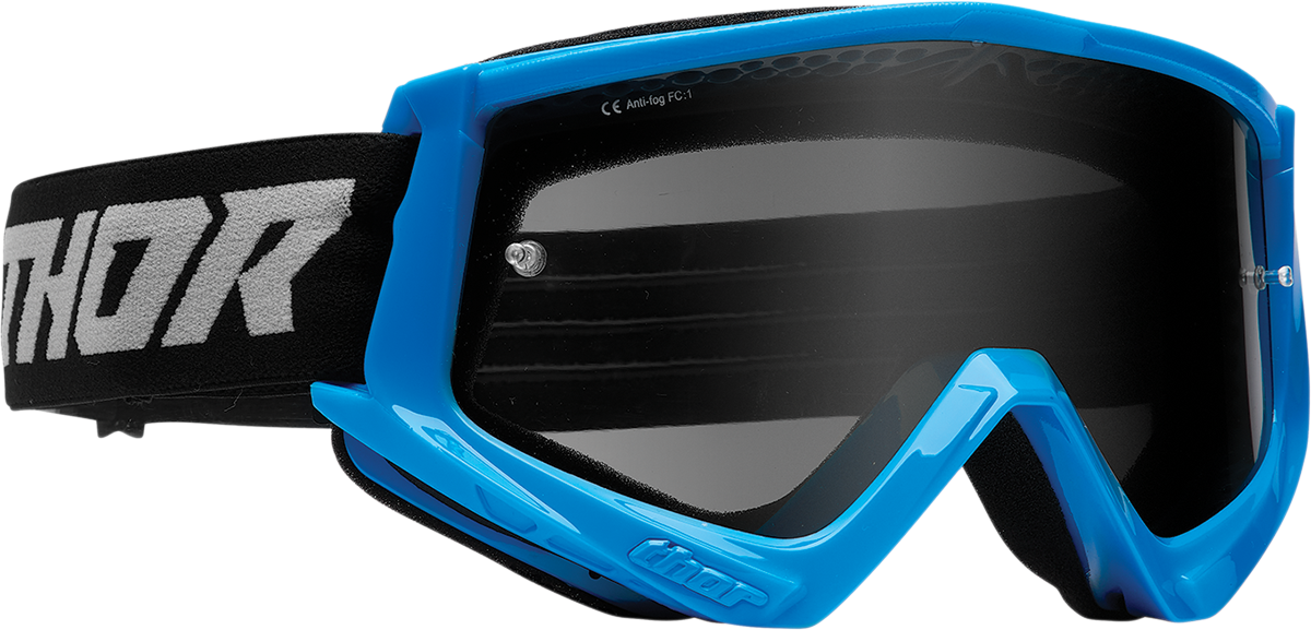 Combat Sand Goggle - Racer - Blue/Gray - Smoke Lens