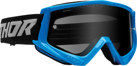 Combat Sand Goggle - Racer - Blue/Gray - Smoke Lens