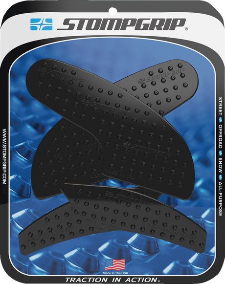 Traction Pad Tank Grips - Volcano - Black - Supersport 950/S 2021 - 2024