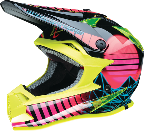 Youth F.I. Helmet - Vaporwave - MIPS® - Black/Pink/Yellow - Small