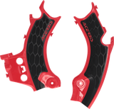 X-Grip Frame Guards - Black/Red - CRF450R 2025 - 2025