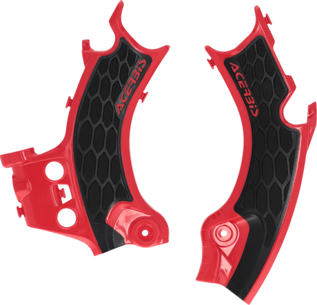 X-Grip Frame Guards - Black/Red - CRF450R 2025 - 2025
