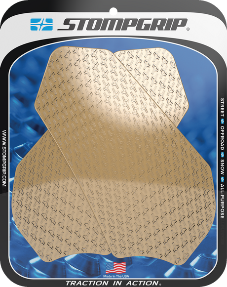 Traction Pad Tank Grips - Icon - Clear - GSX-R 600/750 2011 - 2025