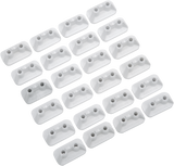 Double Backer Plates - White - For 2-Ply - 24 Pack