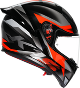 K1 S Helmet - Fastlap - Black/Gray/Red - 2XL