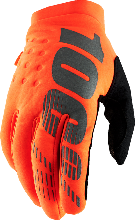 Brisker Gloves - Fluo Orange/Black - Small
