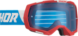 Regiment Goggle - Red/White/Blue - Blue Lens