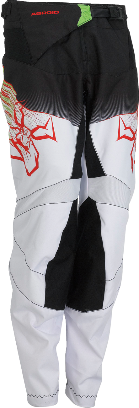 Youth Agroid Pants - Green/Red/Black - US 18