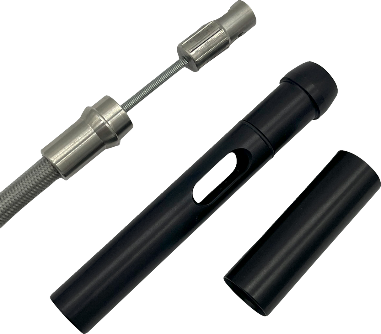 EZ Install Upper Clutch Cable - FLTR/FLHX \'21-\'23 - +4\" - Braided 2021 - 2023