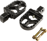 Serrated Footpegs - Black - Short 2017 - 2024