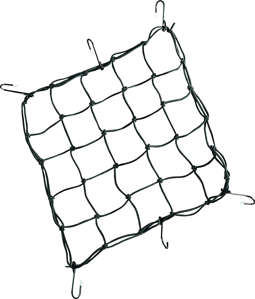 Cargo Net - 15\" x 15\" - 6 Hook - Black