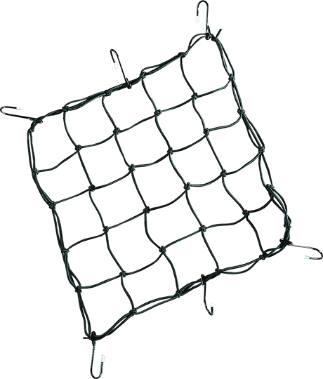 Cargo Net - 15\" x 15\" - 6 Hook - Black