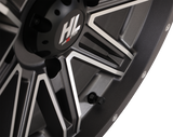 Wheel - HL22 - Front/Rear - Gloss Black w/Machined - 14x7 - 4/137 - 4+3 (+10 mm) 1992 - 2024