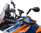 Tough-Mirror™ - Side View - Oval - Black - Left/Right - Long Arm