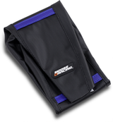 Ribbed Seat Cover - Black Cover/Blue Ribs - Husqvarna 2019 - 2023