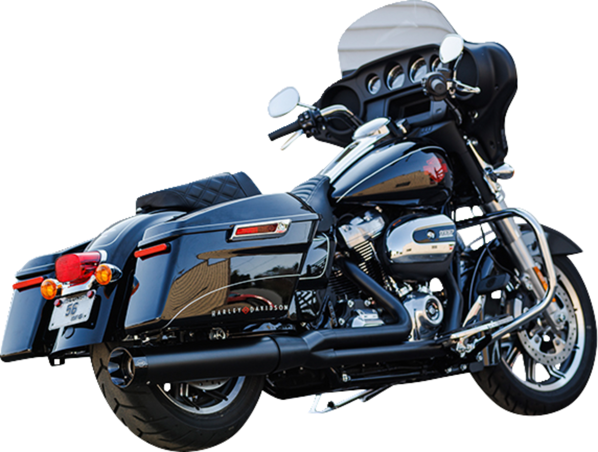 2-into-1 Sidewinder Exhaust System - 50-State - Black - M8 Touring 2017 - 2024