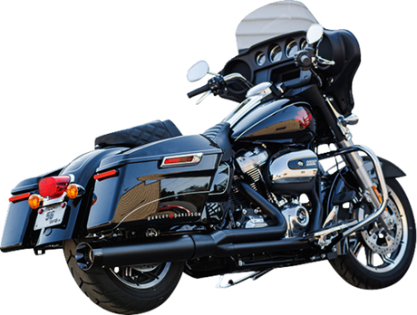 2-into-1 Sidewinder Exhaust System - 50-State - Black - M8 Touring 2017 - 2024