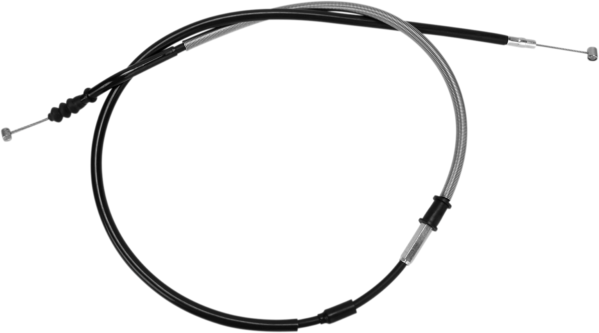 Clutch Cable - Terminator - +2\" - Yamaha - Black Vinyl 2004 - 2009