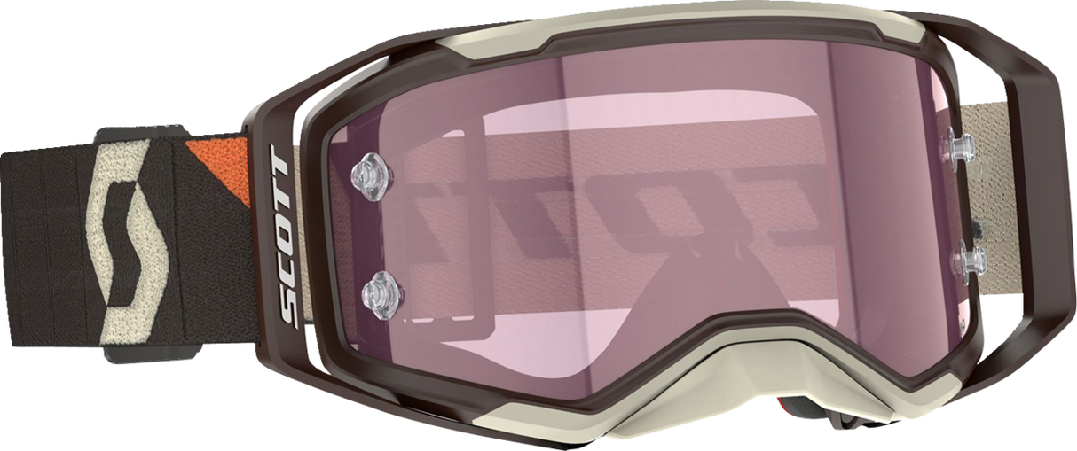 Prospect 2.0 AMP Goggle - Deep Brown/Beige - Rose Lens