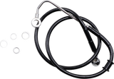 Brake Line - +4\" - Black - \'15-\'17 Softail 2015 - 2017