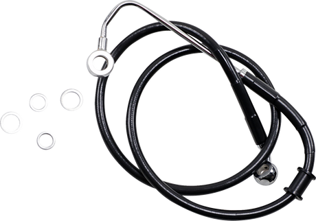 Brake Line - +6\" - Black - \'15-\'17 Softail 2015 - 2017