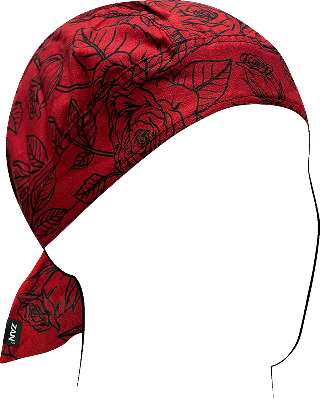 Flydanna® Head Wrap - Black and Red Roses