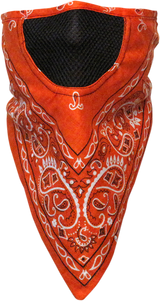 Facefit Facemask - Orange Paisley